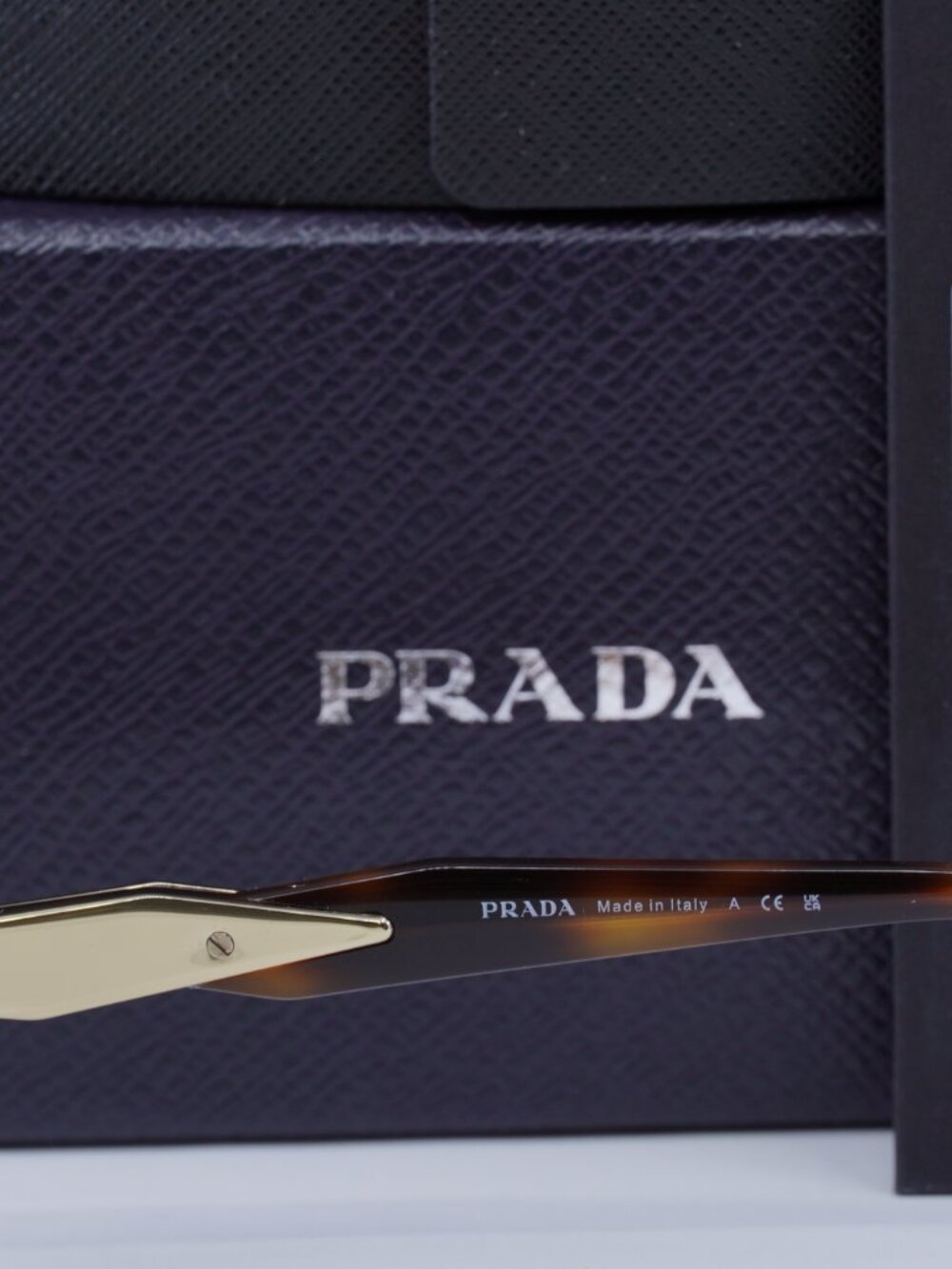 Prada PR65ZS ZVN70L Oval Sunglasses – Pale Gold\Dark Green - Picture 6 of 13